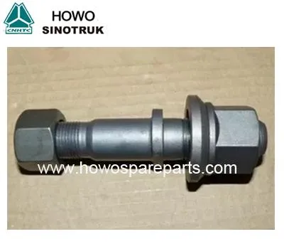 Priekšējā riteņa skrūve WG9100410104 HOWO STR ass puspiekabēm