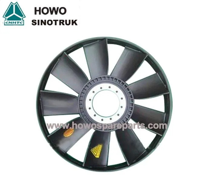 HOWO Truck WD615 Dzinēja daļas Izplatītājs Plastic Fan Blade 61500060131