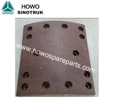 Aizmugurējās bremžu uzliku WG9231342068 HOWO Dump Truck daļām